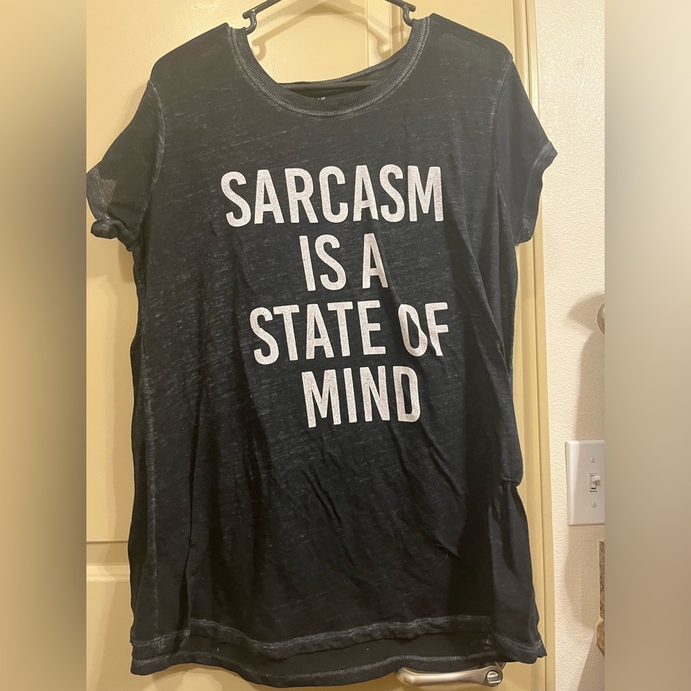 Torrid “Sarcasm is a state of mind” shirt